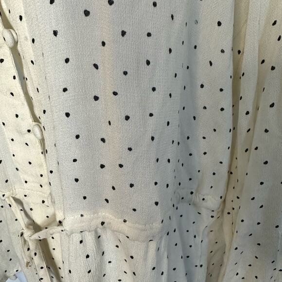 Lucky Brand Polka Dot Blouse, Small, 100% Viscose - Picture 2 of 10